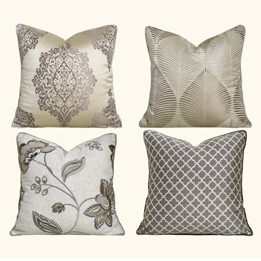 Luxury Jacquard Throw Pillow Covers