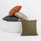 Woven Leather Throw Pillow Covers