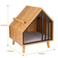 Wooden Cat House Condo Bed