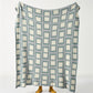 Knitted Quadrate Throw Blanket