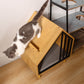 Wooden Cat House Condo Bed