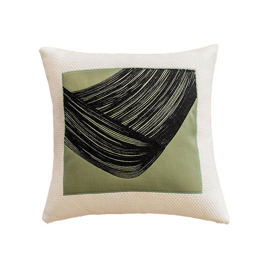 Green Rustic Style Throw Pillow Covers