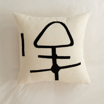 Chenille Modern Embroidered Pillow Covers