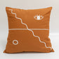 Canvas Line Embroidered Pillow Covers