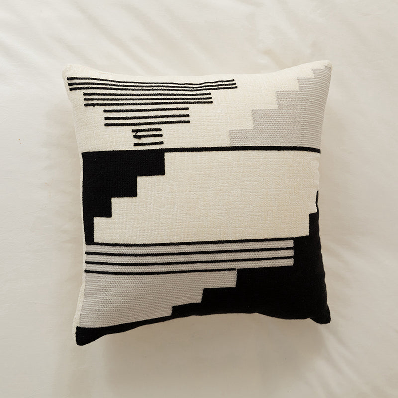 Chenille Modern Embroidered Pillow Covers