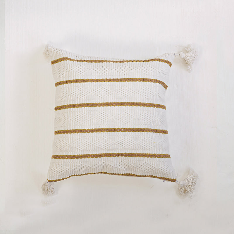 Cotton/Polyester Blended Tassel Pillow Covers